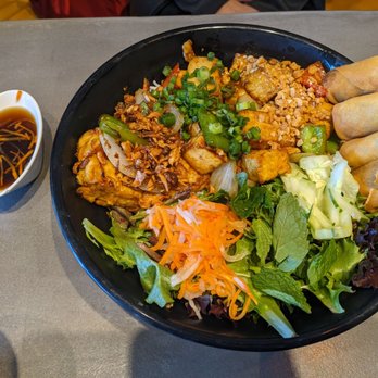Roots Bistro - Vegetarian vermicelli - Vietnamese Near Me - San Jose, California