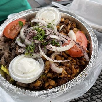 The Best Shawerma - Mixed Shawerma platter - Middle Eastern Near Me - Burbank, Illinois