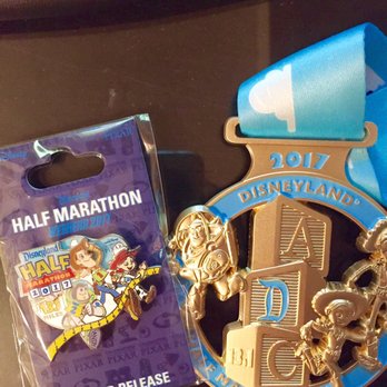 Disneyland Half Marathon - Pin ($14.95) & Medal - Races & Competitions Near Me - Anaheim, California