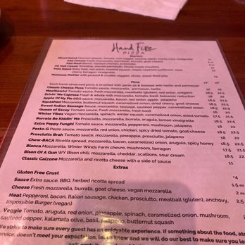 Hand Fire Pizza - Pizza Near Me - Jackson, Wyoming