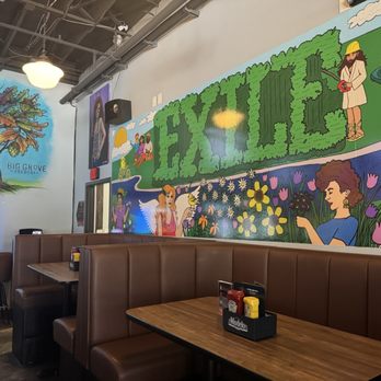 Quinton's Bar & Deli - Exile Brewery hand painted Mural - Delis Near Me - Des Moines, Iowa Quinton's Bar & Deli - Exile Brewery hand painted Mural - Delis Near Me - Des Moines, Iowa