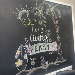 Halo - A Blow Dry Bar - Summer Time Chalkboard!