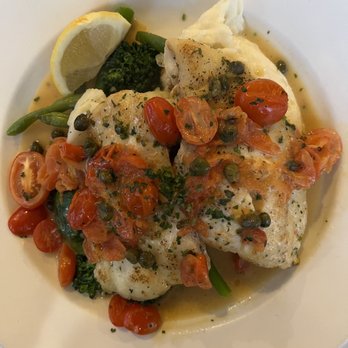 Salt & Pepper - Alaskan Halibut- the seafood of the day, in a rich cream sauce. Perfectly prepared. Mashed potatoes underneath - American Near Me - Tiburon, California Salt & Pepper - Alaskan Halibut- the seafood of the day, in a rich cream sauce. Perfectly prepared. Mashed potatoes underneath - American Near Me - Tiburon, California