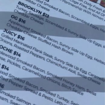 Bacon Bitch - Menu - Breakfast & Brunch Near Me - Miami, Florida