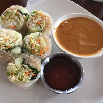 Rama Thai - Fresh spring roll (there were actually 6 pieces), plum sauce was great! - Thai Near Me - Springfield, Missouri Rama Thai - Fresh spring roll (there were actually 6 pieces), plum sauce was great! - Thai Near Me - Springfield, Missouri