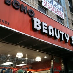 Echo Beauty Supply - Dec. 27th, 2011. See the guy at the door? Doesn't like his store photographed. Doesn't want his window display ideas 'stolen.'