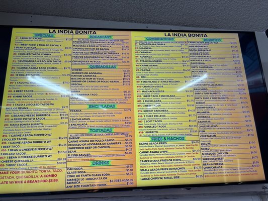 Menu photo 5 La India Bonita Chula Vista, CA Menu photo 5 La India Bonita Chula Vista, CA