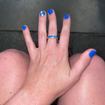 Snappy Nails & Spa - Mani with stars for the 4th! - Nail Salons Near Me - Denver, Colorado Snappy Nails & Spa - Mani with stars for the 4th! - Nail Salons Near Me - Denver, Colorado