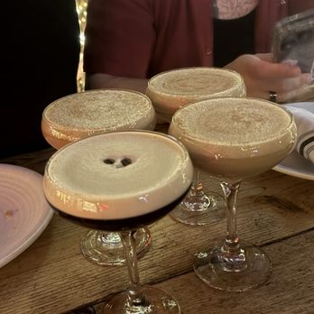 Happy Camper - PUMPKIN SPICED ESPRESSO MARTINI + ESPRESSO MARTINI - Pizza Near Me - Denver, Colorado