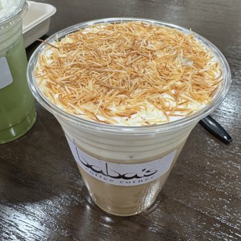 Baba's Coffee Corner - Knafeh Latte - Coffee & Tea Near Me - Orange, California