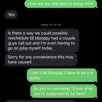 TNT Junk Removal and Moving - Cancelation 15min after they were supposed to be here starting the move - Junk Removal & Hauling Near Me TNT Junk Removal and Moving - Cancelation 15min after they were supposed to be here starting the move - Junk Removal & Hauling Near Me