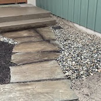 Elite Concrete Construction - Stone walkway and concrete stairs. - Masonry/Concrete Near Me