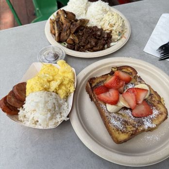 Leilani's Cafe - Barbecue Chicken and Beef Plate & JR. boy! - Breakfast & Brunch Near Me - San Diego, California