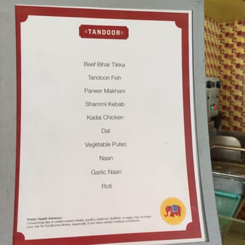 Carnival Breeze - Tandoor menu - Travel Services Near Me - Miami, Florida