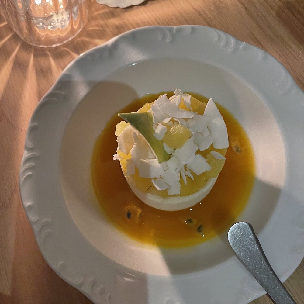 Osteria Giulia - Coconut passion fruit panna cotta - Italian Near Me - Toronto, Ontario Osteria Giulia - Coconut passion fruit panna cotta - Italian Near Me - Toronto, Ontario