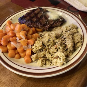 Rancho Bar 7 - Steak, rice, and carrots - American Near Me - Wickenburg, Arizona Rancho Bar 7 - Steak, rice, and carrots - American Near Me - Wickenburg, Arizona