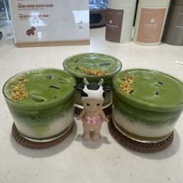 Osmanthus matcha latte Osmanthus matcha latte