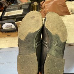 Peabody Shoe Repair - Old sole almost destroyed