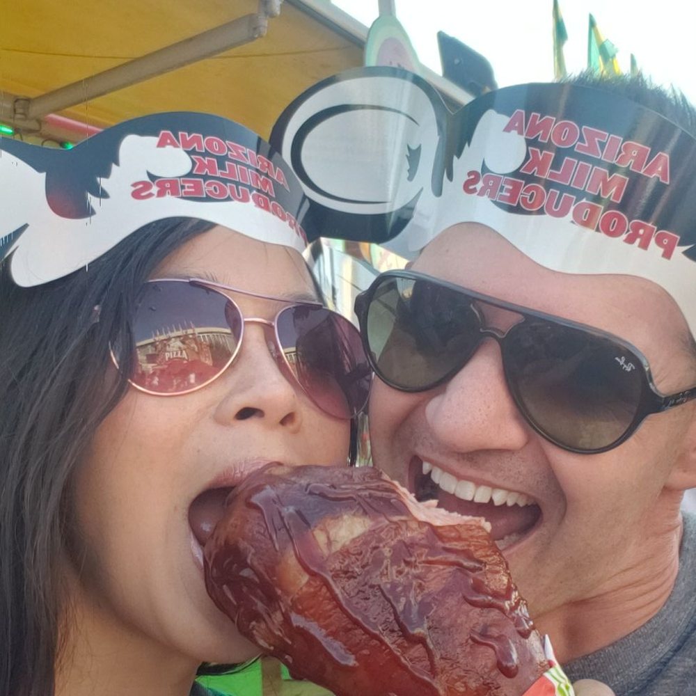 Arizona State Fair - Turkey drumstick as big as our heads! - Amusement Parks Near Me - Phoenix, Arizona Arizona State Fair - Turkey drumstick as big as our heads! - Amusement Parks Near Me - Phoenix, Arizona