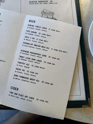 Menu photo 4 General Public Toronto, ON