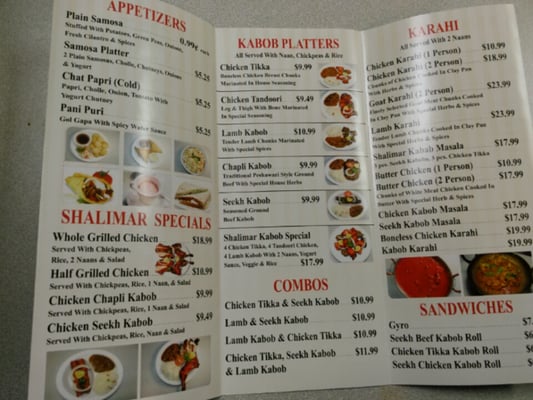 Menu photo 2 Shalimar Charcoal Kabob Sterling, VA