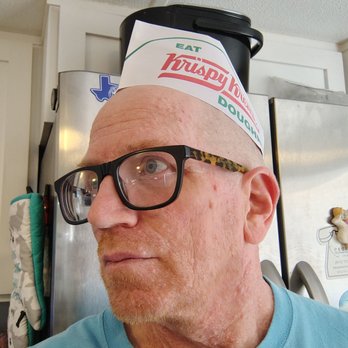 Krispy Kreme - Me in my Krispy Kreme hat I brought home from Krispy Kreme. - Donuts Near Me - El Paso, Texas