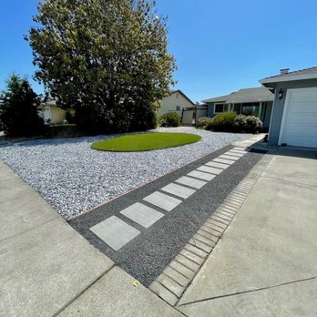 PaverScaping - Front yard (After) - Landscaping Near Me