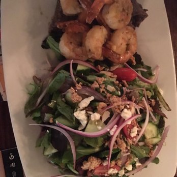 1950 Condado - Marinated skirt steak with shrimp & side salad - Puerto Rican Near Me - San Juan, Puerto Rico