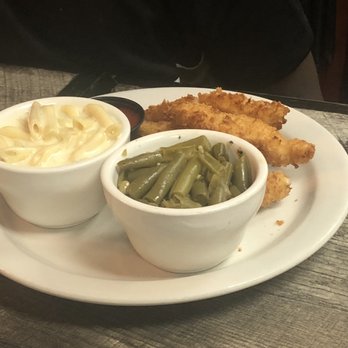 Farm To Fork - Chicken strips with green beans and macaroni! Those green beans were cooked/seasoned so perfectly - American Near Me - Ringgold, Georgia