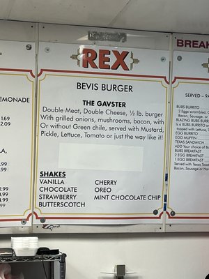 Menu photo 4 Rex's Hamburgers Albuquerque, NM