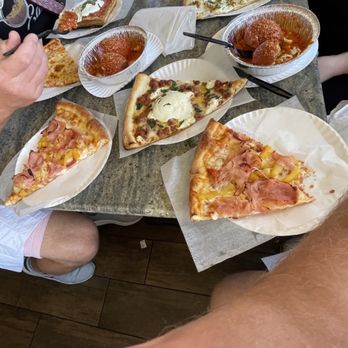 Pizza Time - Multiple pieces of mediocre pie - Pizza Near Me - St. Augustine, Florida
