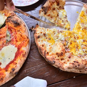 Mad Bene - Margherita Pizza and a Carbonara Pizza - Italian Near Me - Kapolei, Hawaii