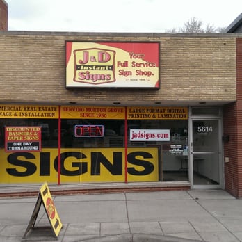 J & D Instant Signs - Graphic Design Near Me - Morton Grove, Illinois J & D Instant Signs - Graphic Design Near Me - Morton Grove, Illinois