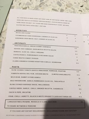 Menu photo 8 Pastaio London, XGL