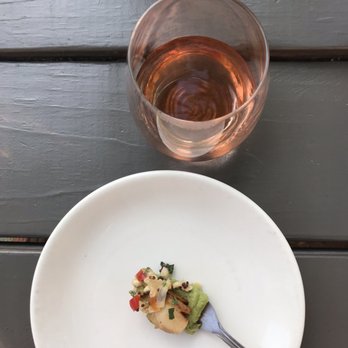 Ol Buckaroo - Seared scallops with a corn salsa and avocado mousse. - Breakfast & Brunch Near Me - Three Rivers, California Ol Buckaroo - Seared scallops with a corn salsa and avocado mousse. - Breakfast & Brunch Near Me - Three Rivers, California