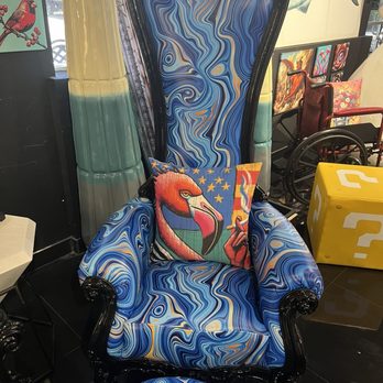 Dizzy Rock - Chair - Furniture Reupholstery Near Me - Delray Beach, Florida