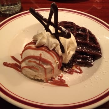 Mike's American - Warm Flourless Chocolate Waffle - American Near Me - Springfield, Virginia