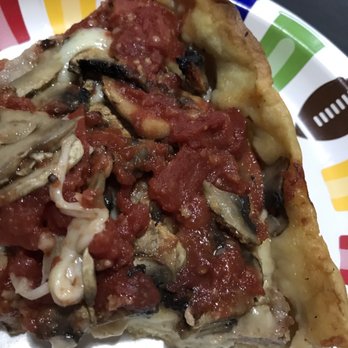 Lou Malnati's Pizzeria - Deep Dish, slice, low fat mozz. sausage & extra mushroom. Regular sauce, bake and cheese. - Pizza Near Me - Bloomingdale, Illinois Lou Malnati's Pizzeria - Deep Dish, slice, low fat mozz. sausage & extra mushroom. Regular sauce, bake and cheese. - Pizza Near Me - Bloomingdale, Illinois