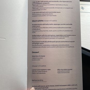 Finnair - menu - Airlines Near Me - Seattle, Washington