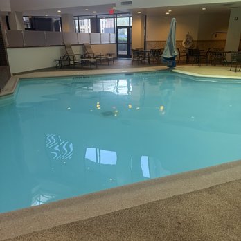 Hilton Albany - Nasty pool with scum floating on the water - Hotels Near Me - Albany, New York Hilton Albany - Nasty pool with scum floating on the water - Hotels Near Me - Albany, New York