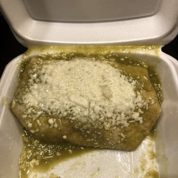 Border Grill Fresh-Mex - Verde (Green) Burrito in the original takeout container! - Tacos Near Me - Orlando, Florida Border Grill Fresh-Mex - Verde (Green) Burrito in the original takeout container! - Tacos Near Me - Orlando, Florida
