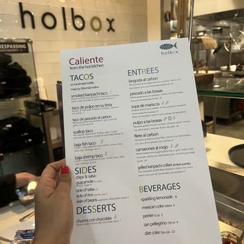 Holbox - Menu - Latin American Near Me - Los Angeles, California