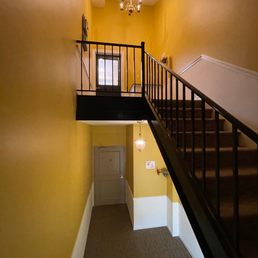 Stairwell B up to the office Stairwell B up to the office