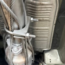 This aids in keeping thieves from stealing your catalytic converter.