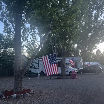 Shady Creek Rv Park - The non-creek side of the park. - Cedaredge, Colorado Shady Creek Rv Park - The non-creek side of the park. - Cedaredge, Colorado