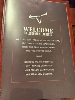 Menu photo 1 LongHorn Steakhouse Philadelphia, PA Menu photo 1 LongHorn Steakhouse Philadelphia, PA
