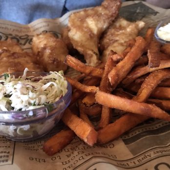 Pacific Catch - 4-piece Alaskan Cod Fish & Chips (sweet potato fries +$1 extra) - Seafood Near Me - Dublin, California