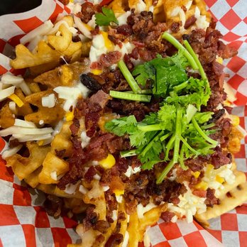 Jolene's - Ewa Beach - Loaded chowder waffle fries (chowder on the side) - Burgers Near Me - Ewa Beach, Hawaii