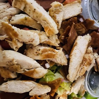 Coolidge Cafe - Fattoush Salad with chicken. - American Near Me - Oak Park, Michigan Coolidge Cafe - Fattoush Salad with chicken. - American Near Me - Oak Park, Michigan