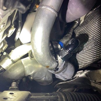 Performance Dynamic - How the car was delivered to the shop, underside covered in oil. - Auto Repair Near Me - Mountain View, California